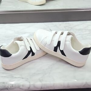 MIA White and Black Velcro Sneakers